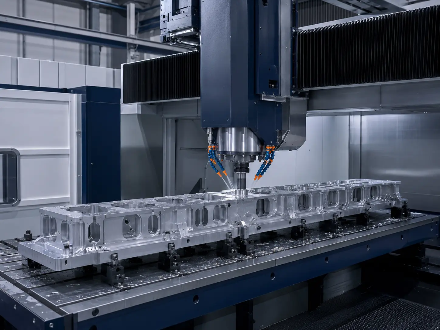 Bridge CNC machining accessible datums on a supported aerospace fixture base